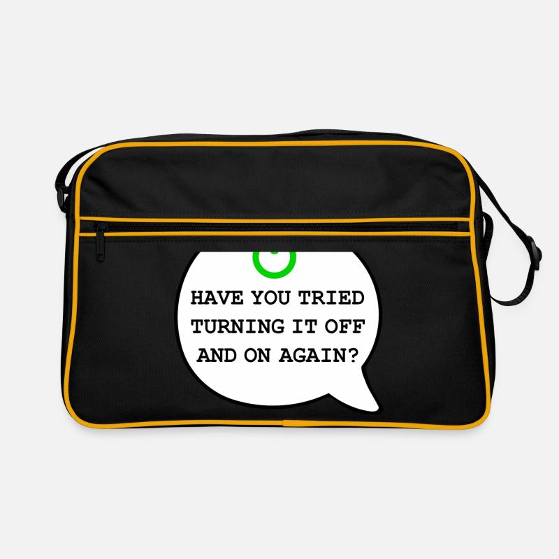Computer Support Tried turning it off and on again Retro Bag