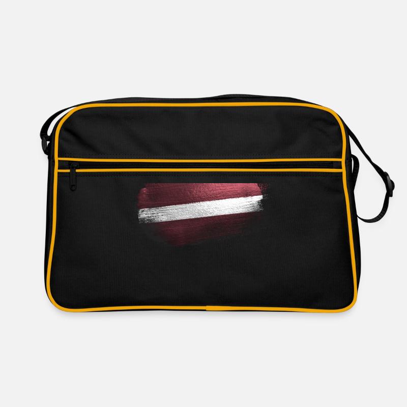 Latvia Flag Europe Gift Idea Retro Bag