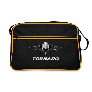 Tornado Jet Avion - Sac Retro - noir/or - Devant