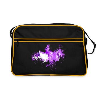 Dragon Fantasy Violet - Sac Retro - noir/or - Devant