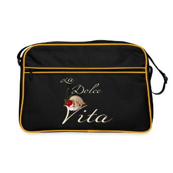 la dolce vita - Sac Retro - noir/or - Devant