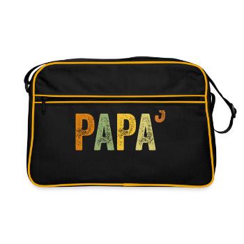 Papa Haut Trois - 3 Enfants Triples Fête des Pères - Sac Retro - noir/or - Devant