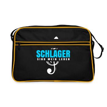 Schlager is my life - Retro Bag - black/gold - Front