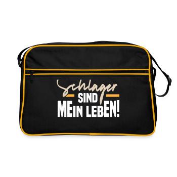 Schlager - Retro Bag - black/gold - Front
