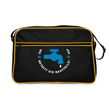 Plumber - Retro Bag - black/gold - Front