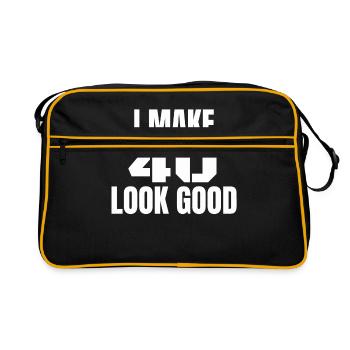 40th birthday - Retro Bag - black/gold - Front