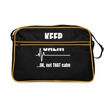 Keep Calm Hospital - Retro Bag - black/gold - Front