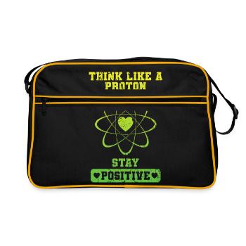 Positif Comme Un proton - Sac Retro - noir/or - Devant