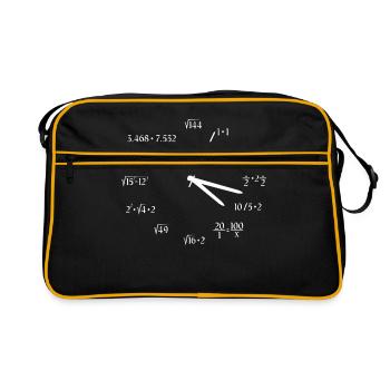 Clock Mathematics - Retro Bag - black/gold - Front