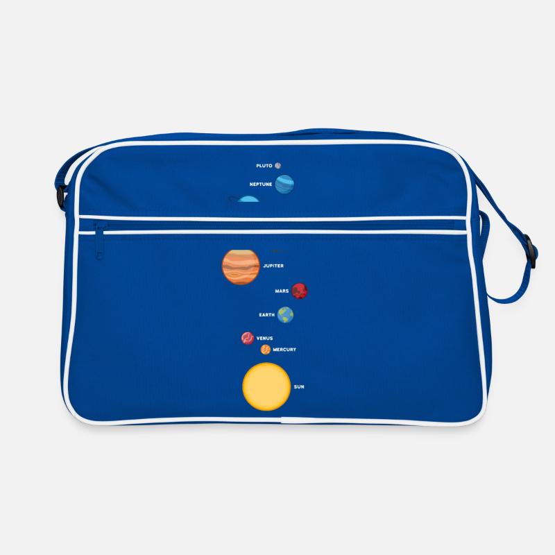 Sonnensystem Retro Tasche