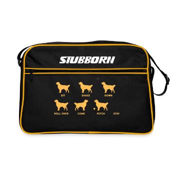 Golden Retriever Tricks - Retro Bag - black/gold - Front