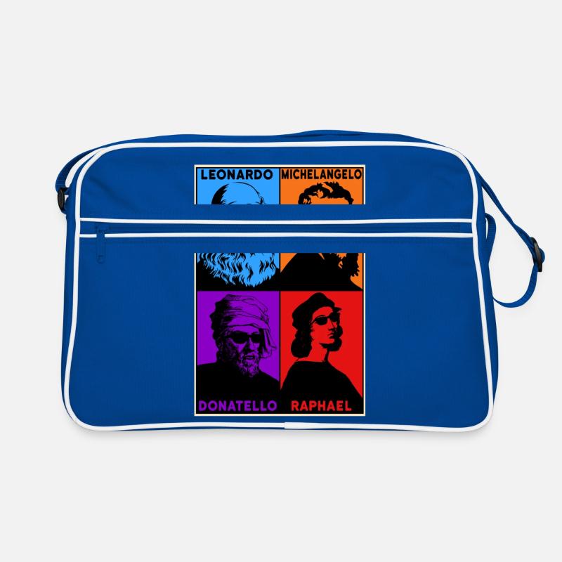 Leonardo Michelangelo Donatello Raphael Retro Tasche