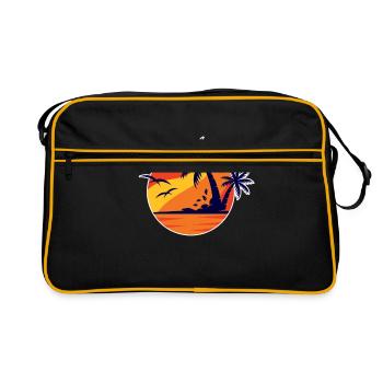 Ready for a holiday - Retro Bag - black/gold - Front