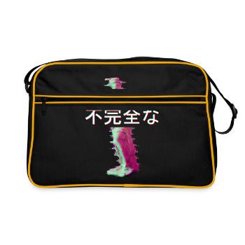 Aesthetic Venus Statue Retro 80s & 90s Glitch Art - Retro Bag - black/gold - Front