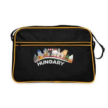 Hongrie - Sac Retro - noir/or - Devant