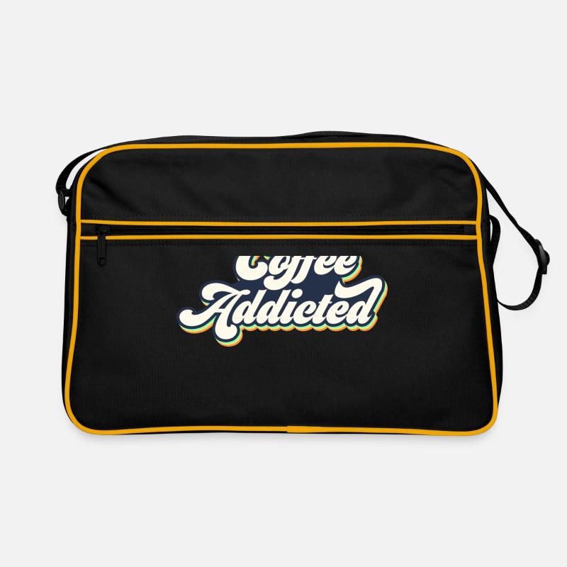 Coffee Addicted Graphic Tea Lover Drinking Tea Cup Retro Tasche