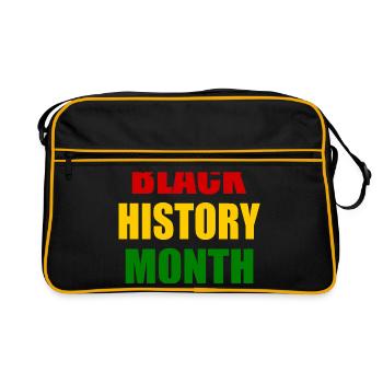 Black history month - Retro Tasche - Schwarz/Gold - Vorne