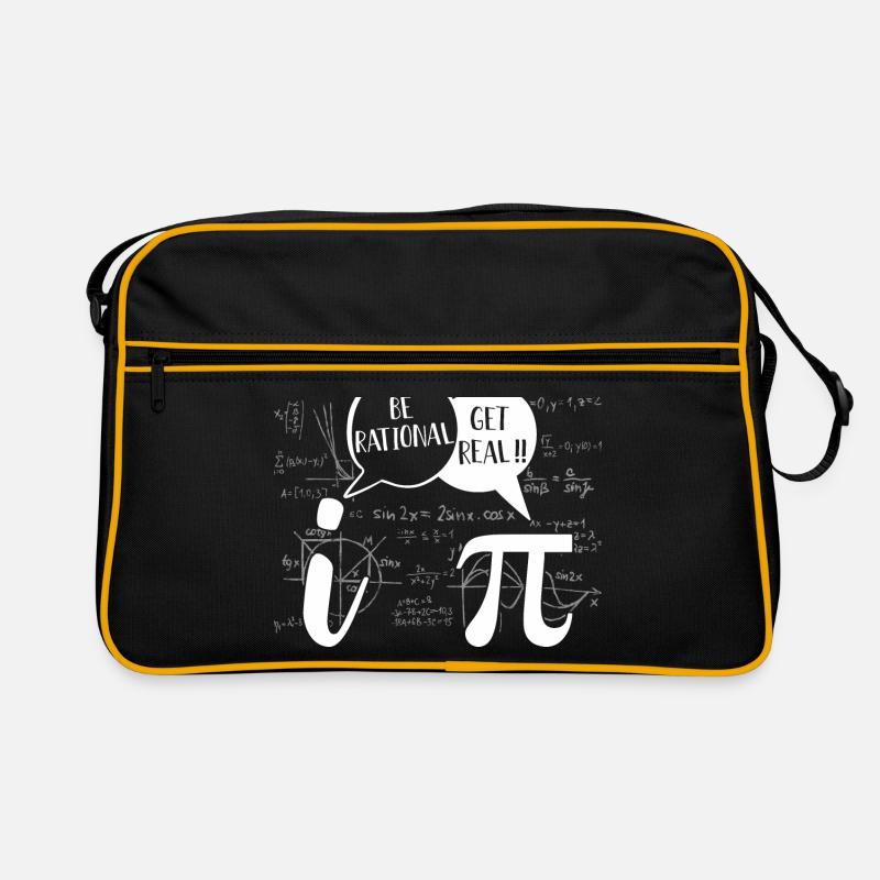 Lover Pi Day 2019 Be Rational Get Real - Retro Tasche - Schwarz/Gold