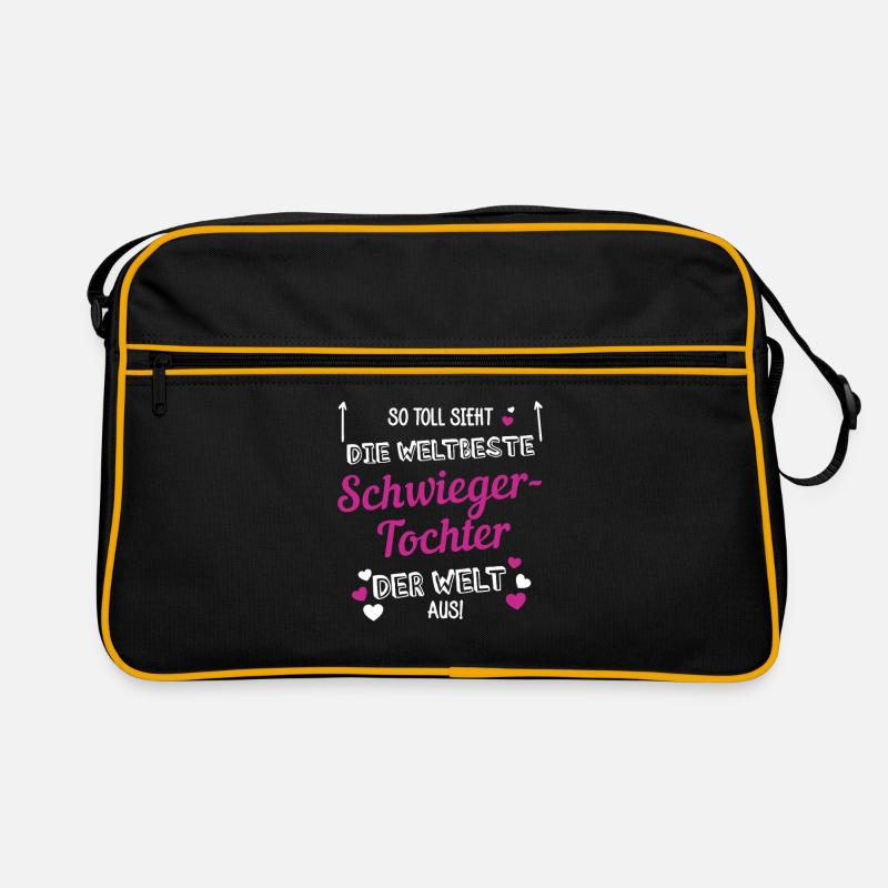 So sieht die beste Schwiegertochter der Welt aus Retro Tasche
