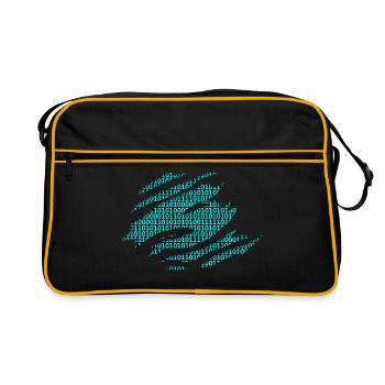 Binary numbers matrix - Retro Bag - black/gold - Front