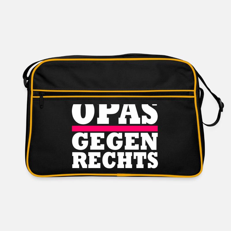Opas gegen rechts Retro Tasche
