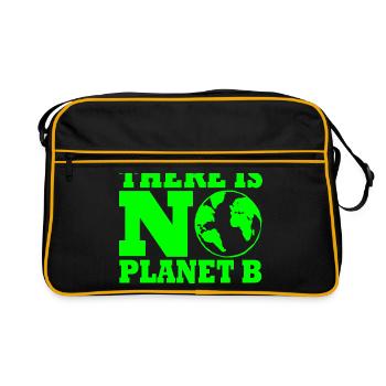 There is no planet B - Sac Retro - noir/or - Devant