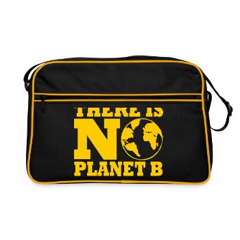 There is no planet B - Retro Bag - black/gold - Front
