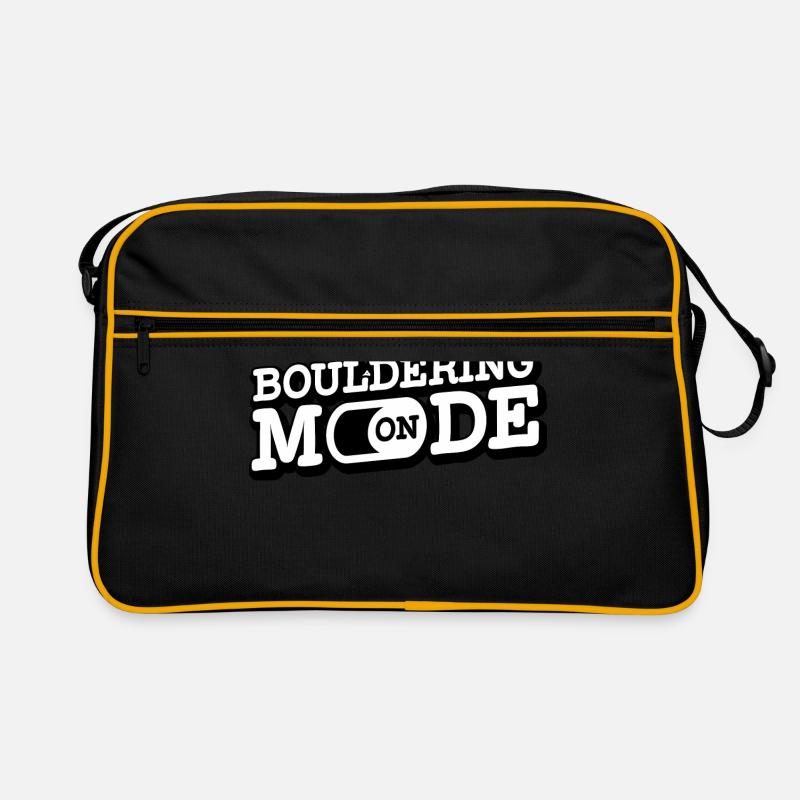 Bouldering Mode On Rock Climber Rock Boulder Mount Retro Tasche