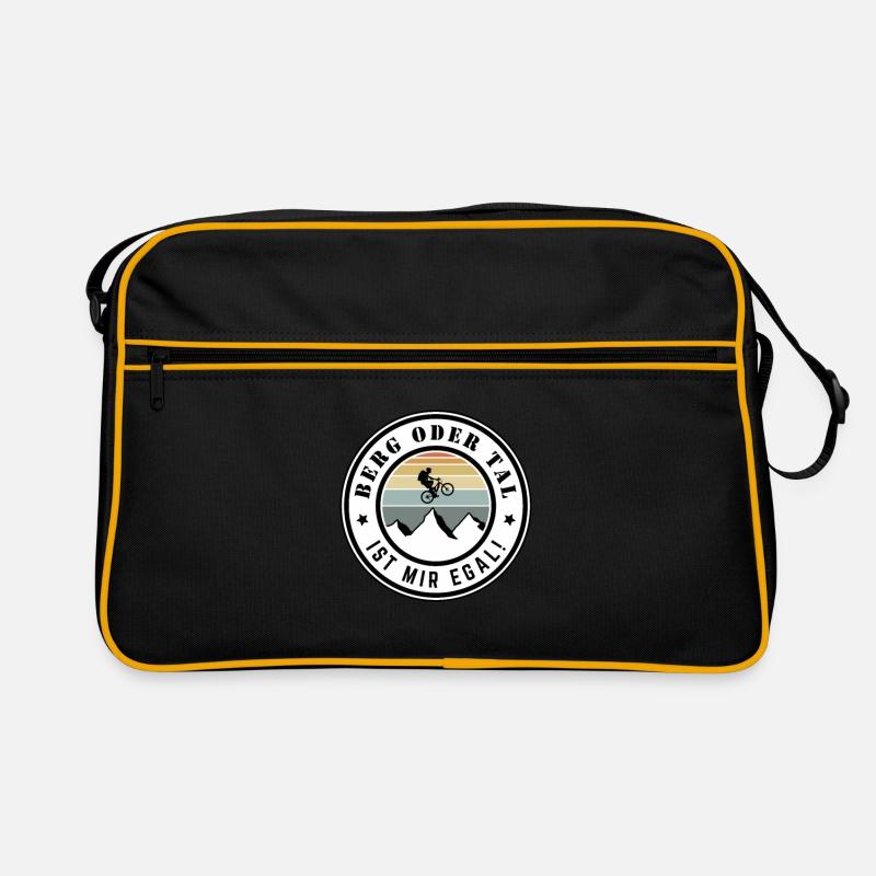 Berg oder Tal ist mir egal Retro Tasche