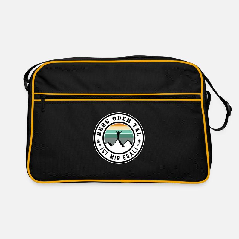 Berg oder Tal ist mir egal Retro Tasche