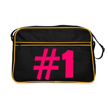 #1 - Retro Tasche - Schwarz/Gold - Vorne