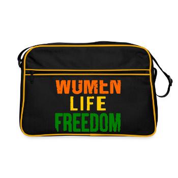 Women life freedom - Sac Retro - noir/or - Devant