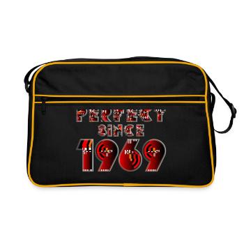 Année de naissance 1969 - Sac Retro - noir/or - Devant