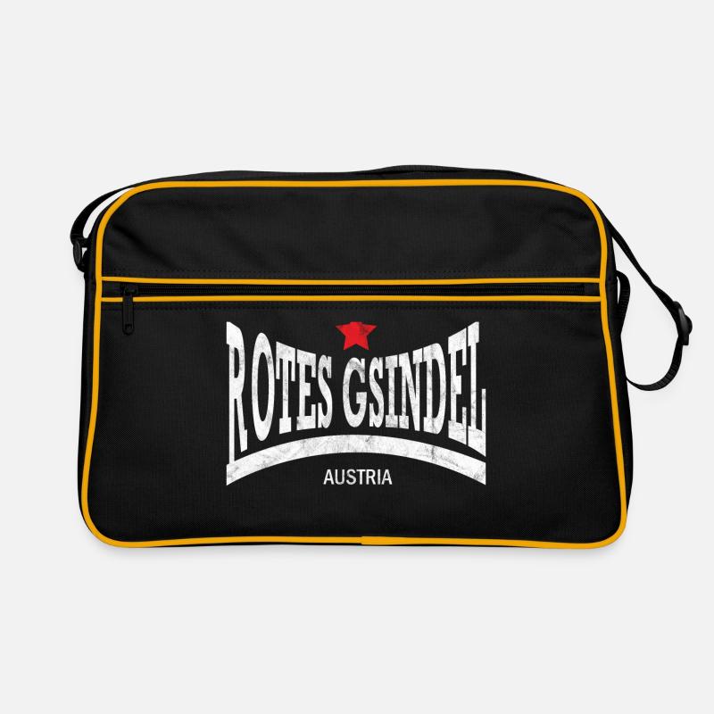 rotes gsindel, austria Retro Tasche