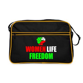 Women life freedom iran - Sac Retro - noir/or - Devant