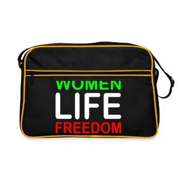 Women life freedom - Sac Retro - noir/or - Devant