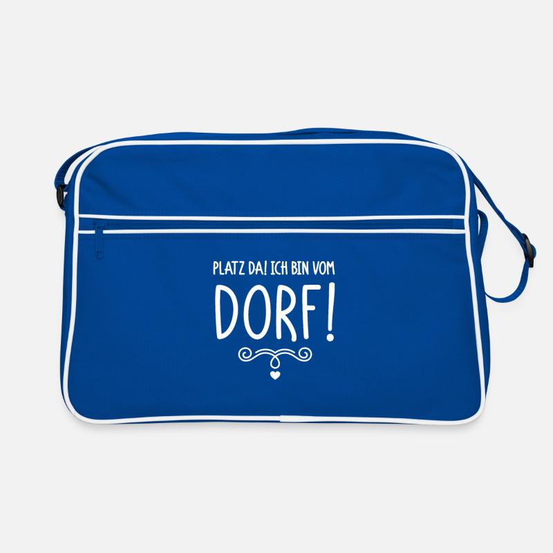 Platz da ich bin vom Dorf Retro Tasche