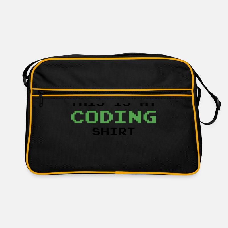 This Is My Coding Shirt Coder Programmer Computer Retro Tasche