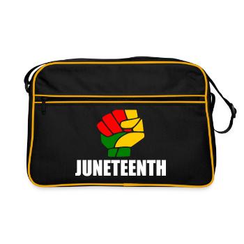 juneteenth - Sac Retro - noir/or - Devant