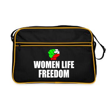 Women life freedom iran - Sac Retro - noir/or - Devant