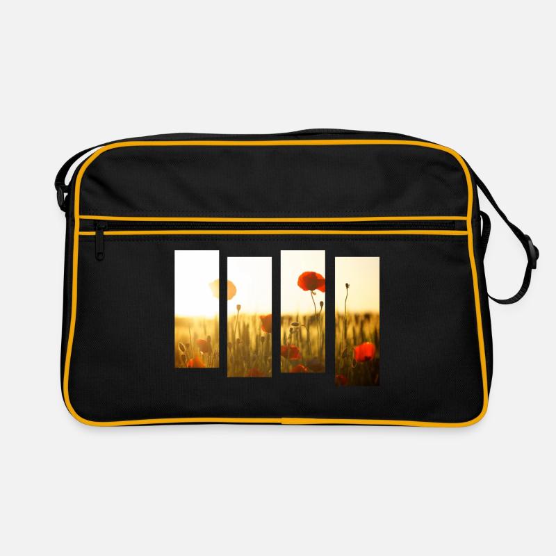 Champ de coquelicots Sac Retro