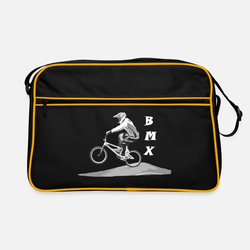 vélo bmx vtt - Sac Retro - noir/or