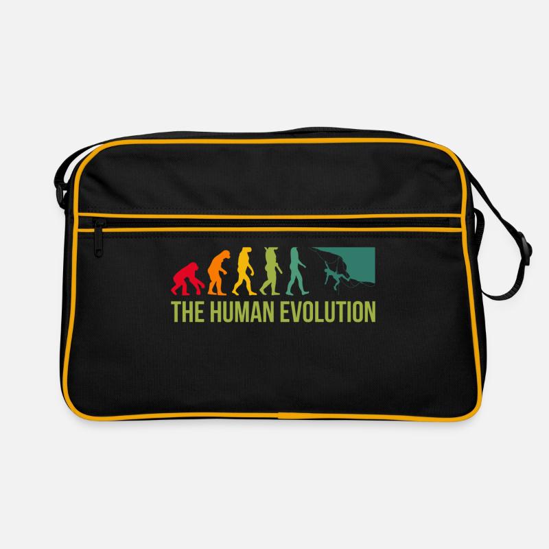 Evolution Graphic Climbing Climber Bouldering Boul Retro Tasche
