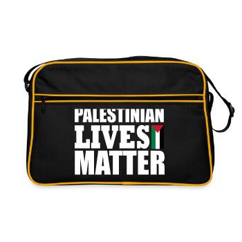 palestinian lives matter - Sac Retro - noir/or - Devant