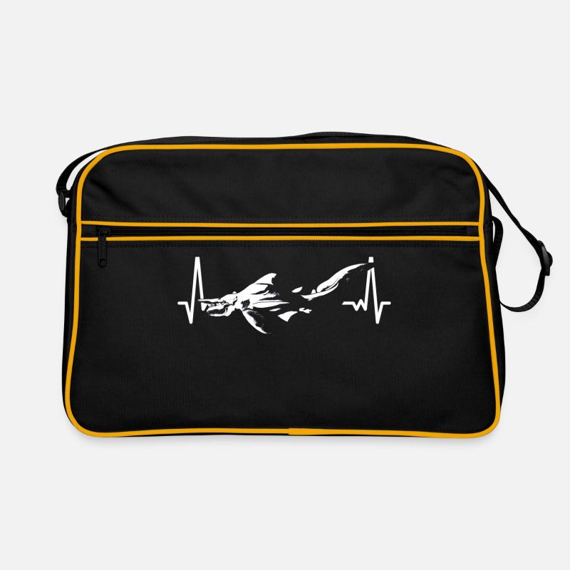 Liebt Kobold Hai Geschenk Retro Tasche