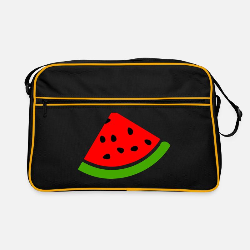 Watermelon Melon - Retro Bag - black/gold