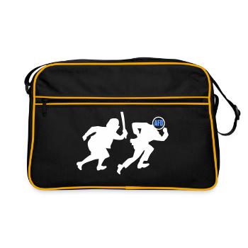 Omas gegen afd - Retro Tasche - Schwarz/Gold - Vorne