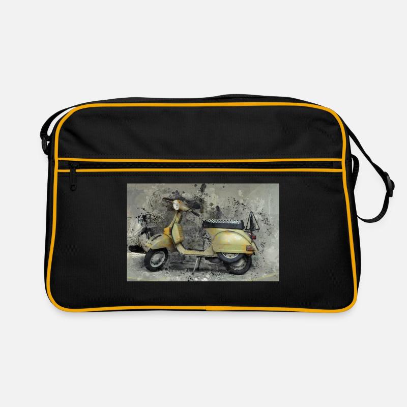 Roller in Gold Retro Tasche