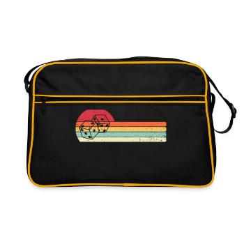 Retro Graphic Board Games Card Games Dice Game Nig - Retro Tasche - Schwarz/Gold - Vorne