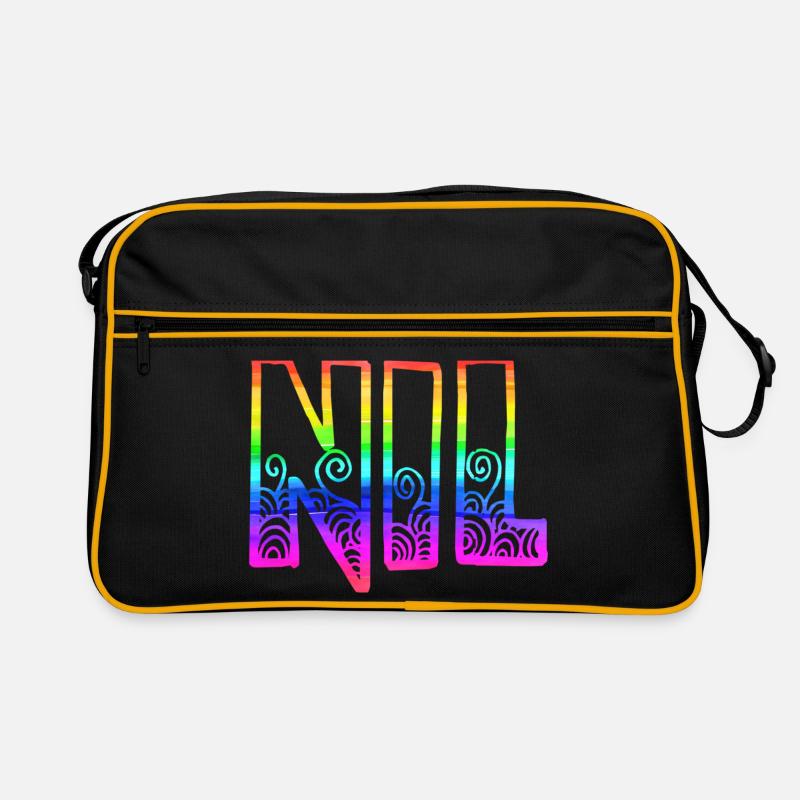 nil rs regenbogen Retro Tasche